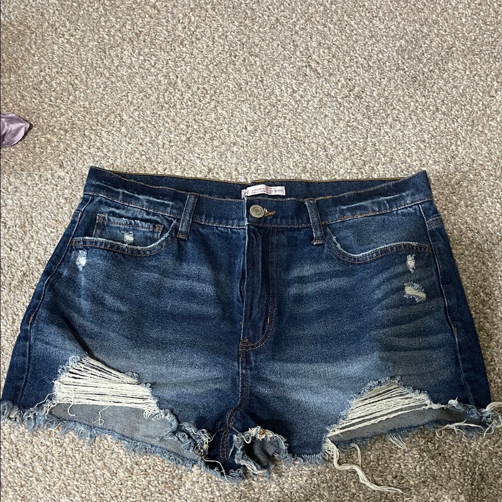 Distressed Denim Women Shorts